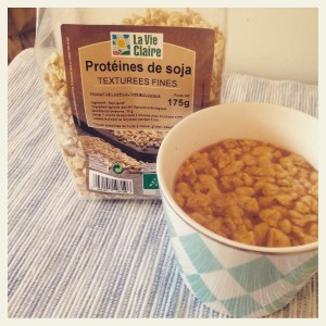 Protéines de soja texturées